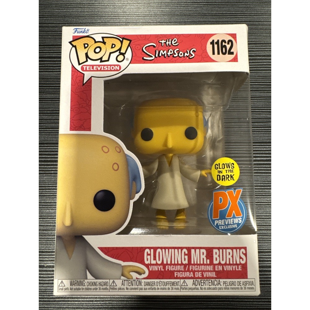 Funko Pop! The Simpsons Glowing Mr. Burns #1162 (PX Preview Exc) (Glow) Figure